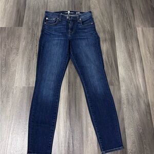 7 For All Mankind Indigo Skinny Jeans
